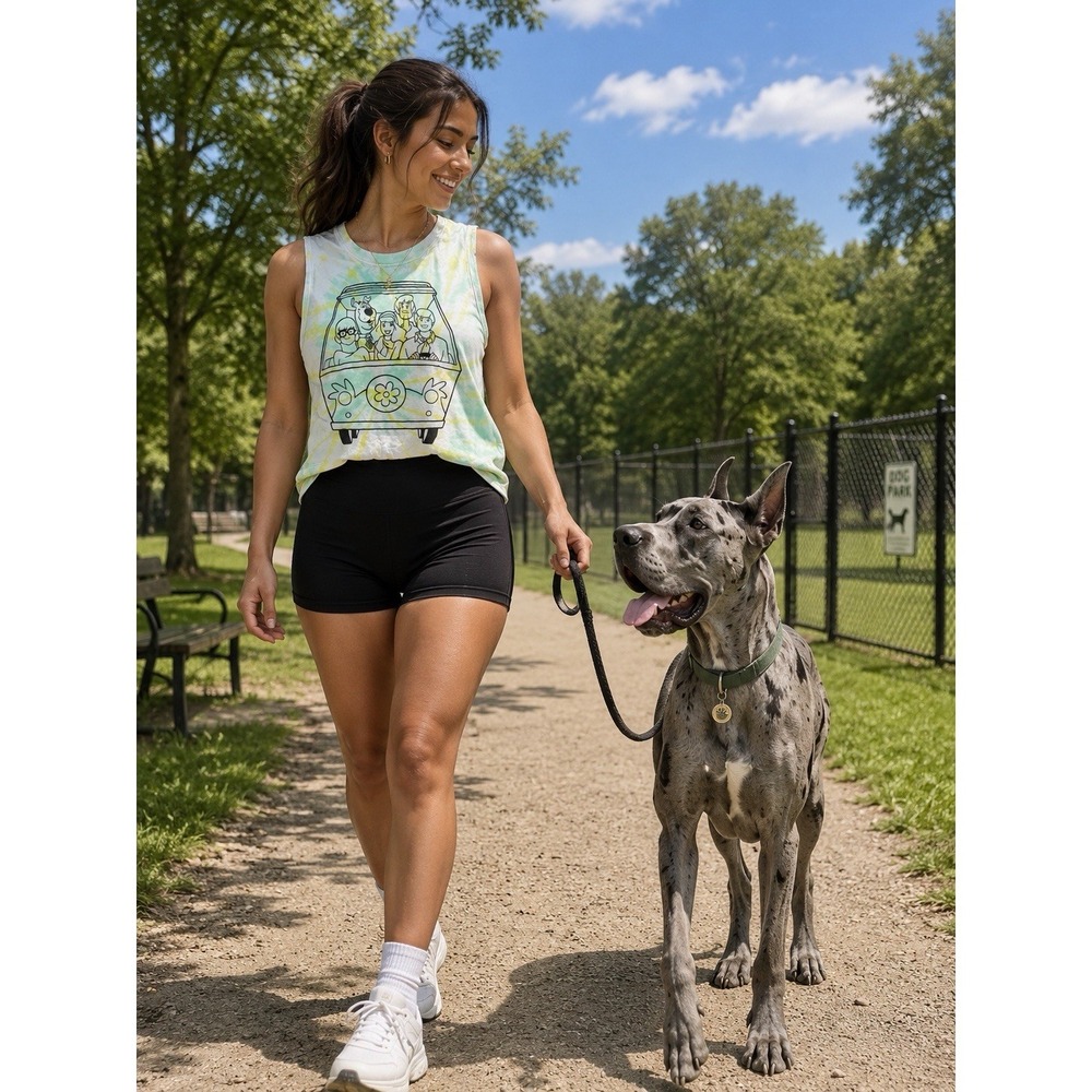 Hot Topic Double Sided Scooby Tie-Dye Tank Size Medium  Woman